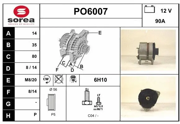 Alternator (PO6007)