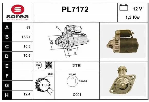 Starter (PL7172)