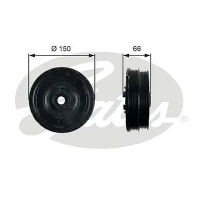 Belt Pulley, crankshaft (TVD1068)