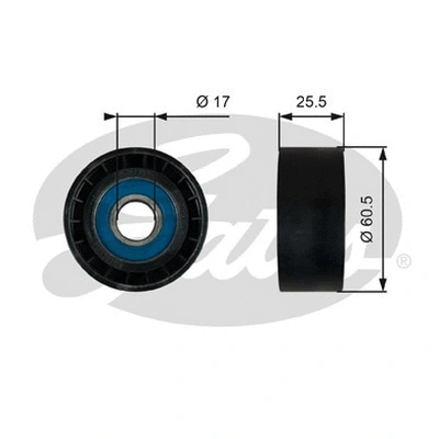 Deflection/Guide Pulley, V-ribbed belt (36754)