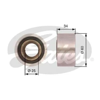 Deflection/Guide Pulley, timing belt (T42187)