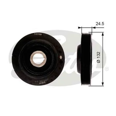 Belt Pulley, crankshaft (TVD1059)