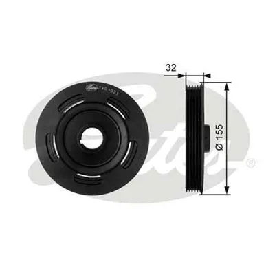 Belt Pulley, crankshaft (TVD1023)