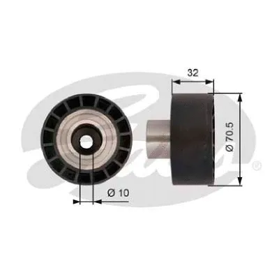 Deflection/Guide Pulley, timing belt (T42207)