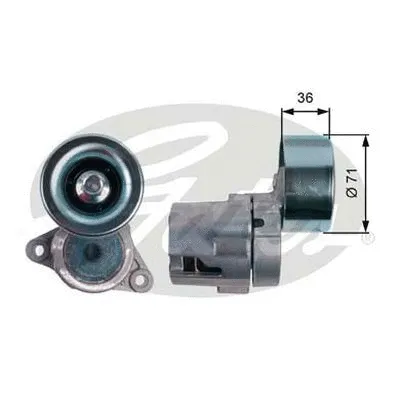 Belt Tensioner, V-ribbed belt (39133)