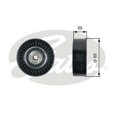 Deflection/Guide Pulley, V-ribbed belt (36477)