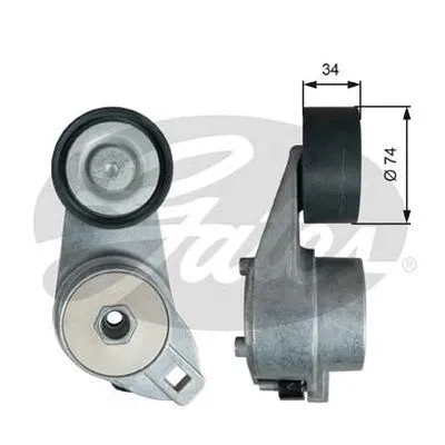 Belt Tensioner, V-ribbed belt (38580)