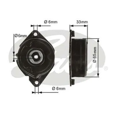 Belt Tensioner, V-ribbed belt (39013)