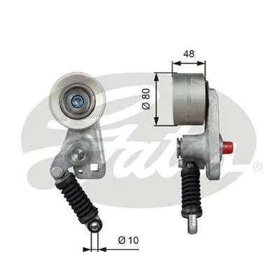 Belt Tensioner, V-ribbed belt (38705)