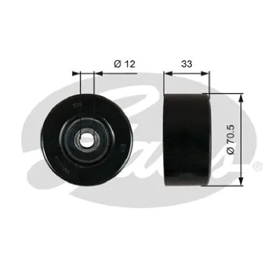 Deflection/Guide Pulley, V-ribbed belt (36762)