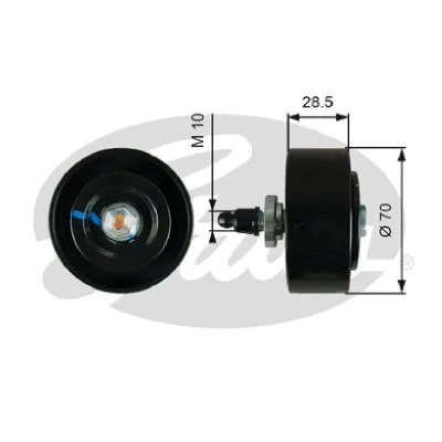 Deflection/Guide Pulley, V-ribbed belt (36335)
