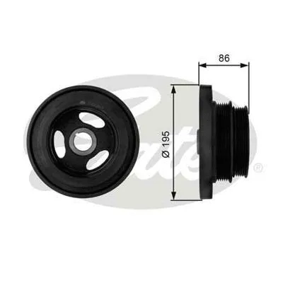 Belt Pulley, crankshaft (TVD1019)