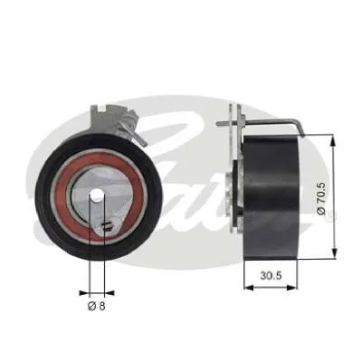 Tensioner Pulley, timing belt (T43159)