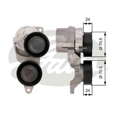 Belt Tensioner, V-ribbed belt (39026)