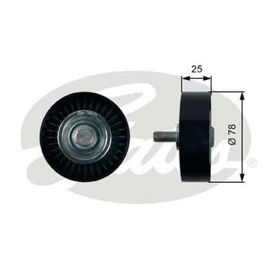 Deflection/Guide Pulley, V-ribbed belt (36412)