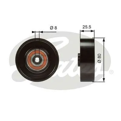 Deflection/Guide Pulley, V-ribbed belt (38089)