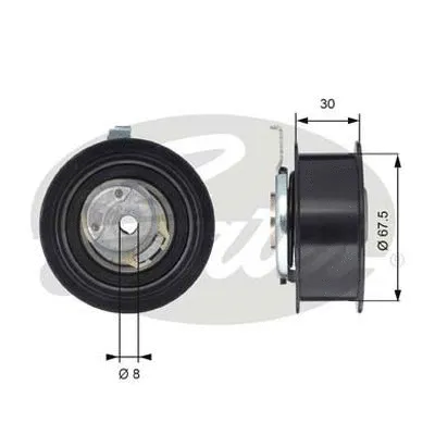 Tensioner, timing belt (T43062)