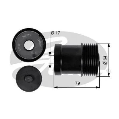 Alternator Freewheel Clutch (OAP7104)