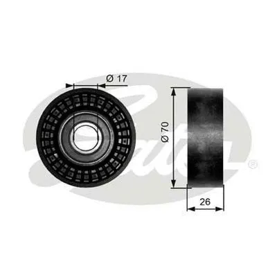 Deflection/Guide Pulley, V-ribbed belt (36249)