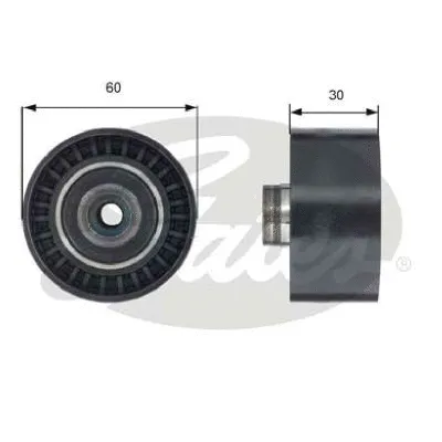 Deflection/Guide Pulley, timing belt (T42191)