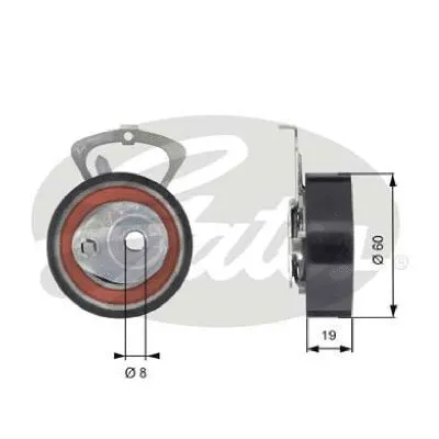 Tensioner Pulley, timing belt (T43140)