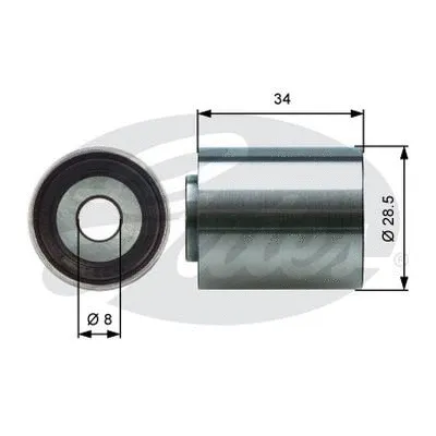Deflection/Guide Pulley, timing belt (T42220)