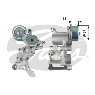 Belt Tensioner, V-ribbed belt (39271)