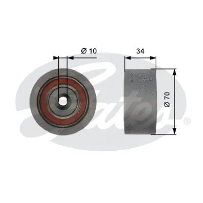 Deflection/Guide Pulley, timing belt (T42159)