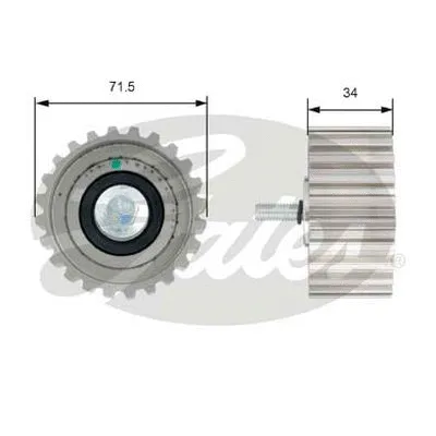 Deflection/Guide Pulley, timing belt (T42183)