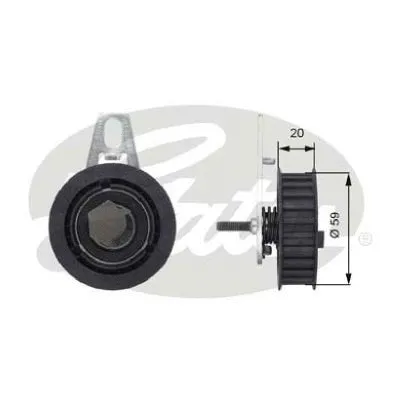 Tensioner Pulley, timing belt (T43108)
