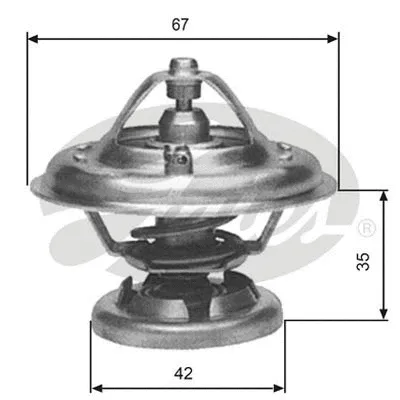 Thermostat, coolant (TH12680G1)