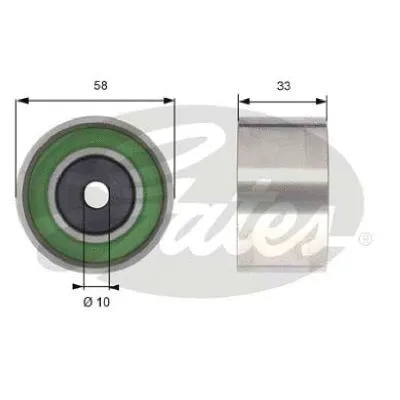 Deflection/Guide Pulley, timing belt (T42210)