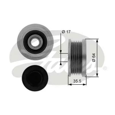 Alternator Freewheel Clutch (OAP7073)
