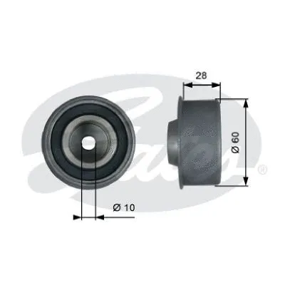 Deflection/Guide Pulley, timing belt (T42314)