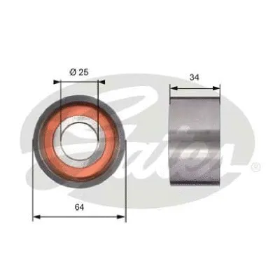 Tensioner Pulley, timing belt (T41234)