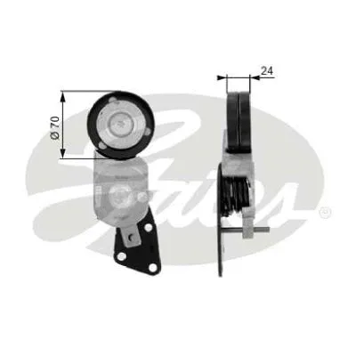 Belt Tensioner, V-ribbed belt (38426)