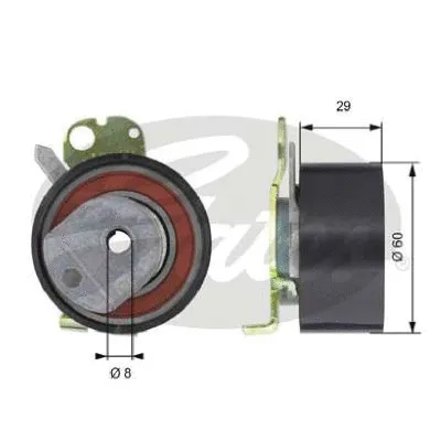 Tensioner Pulley, timing belt (T43050)