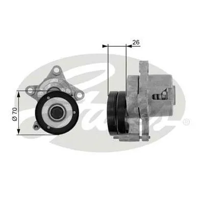 Belt Tensioner, V-ribbed belt (38283)