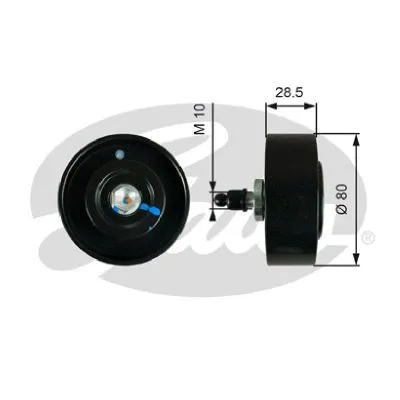 Deflection/Guide Pulley, V-ribbed belt (36334)