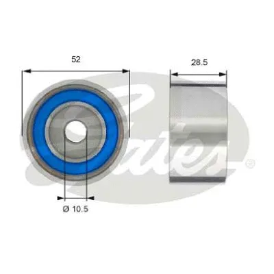 Tensioner Pulley, timing belt (T42182)