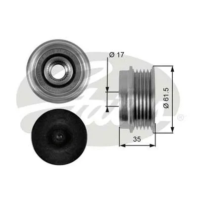 Alternator Freewheel Clutch (OAP7033)