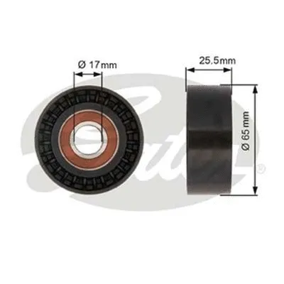 Deflection/Guide Pulley, V-ribbed belt (36394)