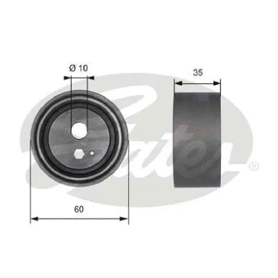 Tensioner Pulley, timing belt (T41189)
