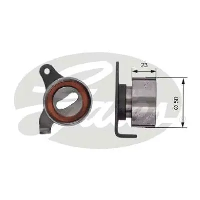 Tensioner Pulley, timing belt (T41185)