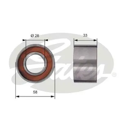 Tensioner Pulley, timing belt (T41290)