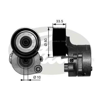 Belt Tensioner, V-ribbed belt (38561)