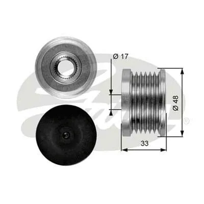 Alternator Freewheel Clutch (OAP7054)