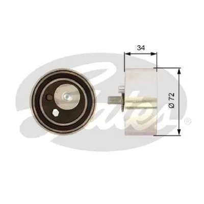 Tensioner Pulley, timing belt (T41095)