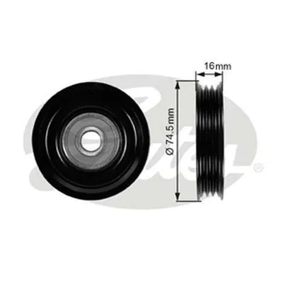 Tensioner Pulley, V-ribbed belt (39028)