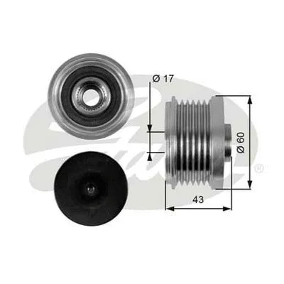 Alternator Freewheel Clutch (OAP7059)